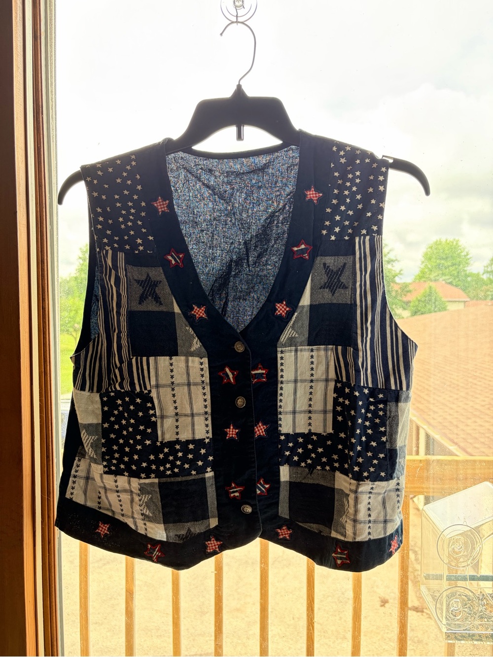 Vintage Women’s Patriotic Vest size large